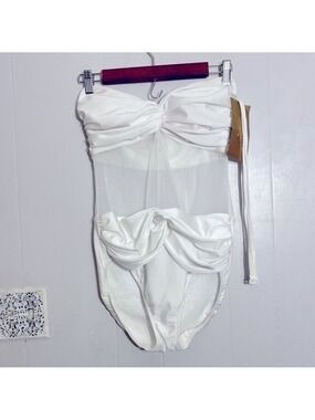 Gottex Couture Strapless One Piece Swimsuit L NWT | Vintage 90s Designer